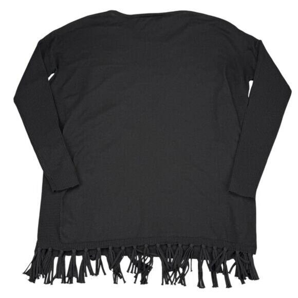 LILLY PULITZER Ramona Fringe Sweater Sz XXS Black - Picture 11 of 11